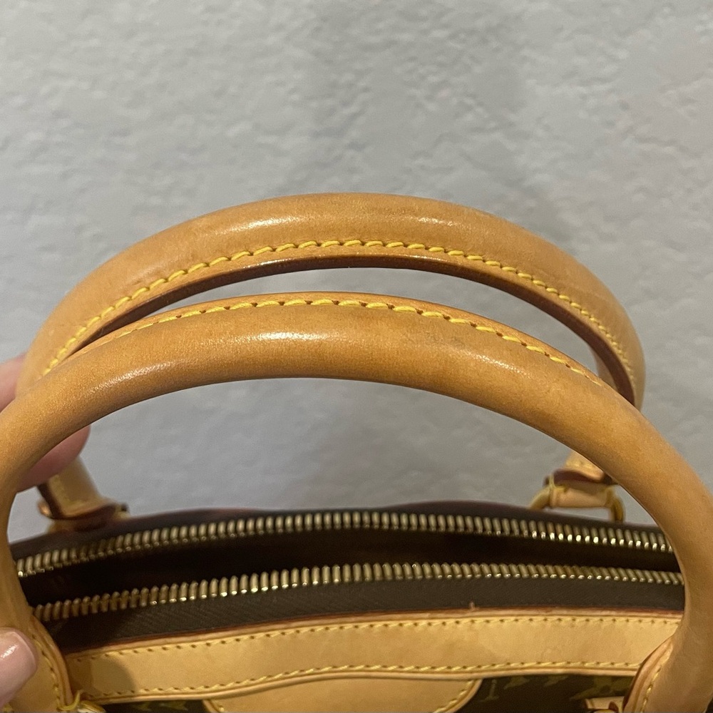 Louis Vuitton Dark Brown Monogram Satchel - Picture 5 of 11